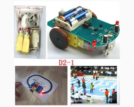DIY D2-1 Intelligent Tracking Smart Car Kits TT Motor Electronic Components Kits Toy Gifts
