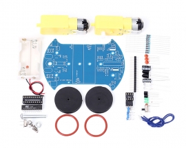 D2-2 Intelligent Tracking Line Smart Car Suite DIY Kit Motor Automobile Parts Electronic Component AT89C2051