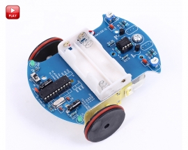 D2-2 Intelligent Tracking Line Smart Car Suite DIY Kit Motor Automobile Parts Electronic Component AT89C2051