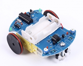 D2-2 Intelligent Tracking Line Smart Car Suite DIY Kit Motor Automobile Parts Electronic Component AT89C2051