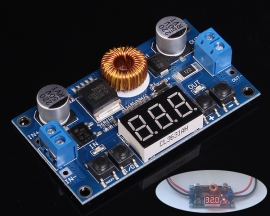 DC to DC Adjustable Step Down Buck Converter Power Supply Module DC 5-36V to 1.2V-32V with LED Voltmeter