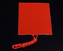 12V 25W Flexible Silicone Rubber Heater Mat Heating Constant Temperature Panel Plate 80x100mm