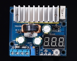 100W DC-DC Step Up Module Boost Converter Voltage Regulator Power Supply Module 3-32V to 3-35V USB Output with LED Voltmeter Display
