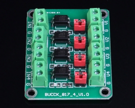 PC817 4 Channel Optocoupler Isolation Opto Isolator Module Voltage Converter Module 3.6-30V