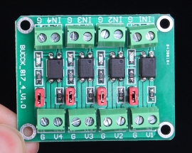 PC817 4 Channel Optocoupler Isolation Opto Isolator Module Voltage Converter Module 3.6-30V