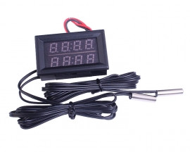 -20~100℃ Digital Celsius Thermometer Temperature Measure Detector Meter 0.56" Red LED Panel with NTC Waterproof Temp Probe