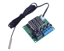 Red+Green 5V Digital Temperature Controller Thermostat Switch Module w/ NTC Waterproof Temperature Sensor Probe