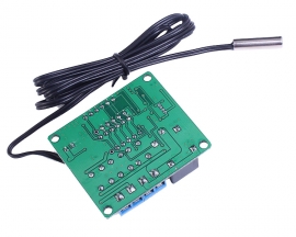 Red+Green 12V Digital Temperature Controller Module with NTC Waterproof Temperature Sensor Thermostat Switch