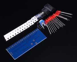 DIY Kit NE555+CD4017 10 LEDs Flashing Light Water Flowing Light Red LED Module Electronic Kits Circuit Board
