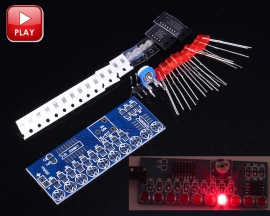 DIY Kit NE555+CD4017 10 LEDs Flashing Light Water Flowing Light Red LED Module Electronic Kits Circuit Board