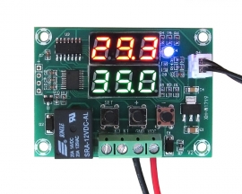 XH-W1219 Digital Thermostat Module Temperature Controller Module Switch with Waterproof NTC Probe Dual LED Display Red+Green