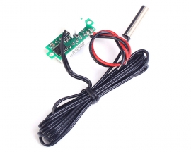 0.28 Inch LED Digital Thermometer Temperature Sensor Detector Waterproof NTC Metal Probe DC 4-28V