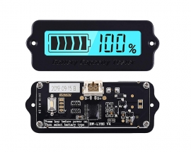 Voltage Capacity Tester,12V 24V 36V 48V 60V Battery Capacity Indicator, Iron-Lithium & Lead-Acid Battery Meter, Voltage Capacity Percentage Indicator