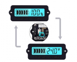 Voltage Capacity Tester,12V 24V 36V 48V 60V Battery Capacity Indicator, Iron-Lithium & Lead-Acid Battery Meter, Voltage Capacity Percentage Indicator