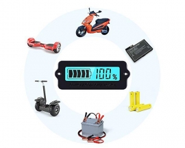 Voltage Capacity Tester,12V 24V 36V 48V 60V Battery Capacity Indicator, Iron-Lithium & Lead-Acid Battery Meter, Voltage Capacity Percentage Indicator