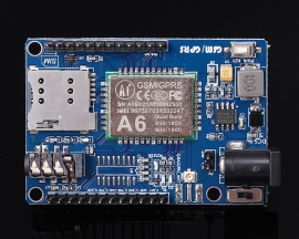 A6 GSM GPRS Module IPEX Interface Module Shield DC 5-9V Input for Arduino STM32 51 MCU SCM Microcontroller with Antenna