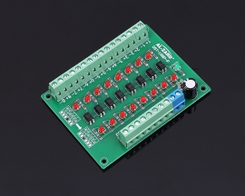 12V to 5V 8-Channel 8bit Photoelectric Isolation Module Level Voltage Converter PNP Output PLC Signal Module