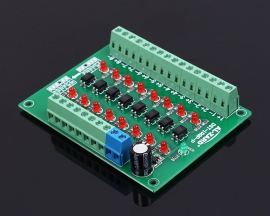 12V to 5V 8-Channel 8bit Photoelectric Isolation Module Level Voltage Converter PNP Output PLC Signal Module