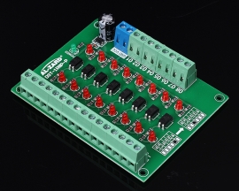 24V to 5V 8-Channel 8bit Photoelectric Isolation Module Level Voltage Converter PNP Output PLC Signal Module