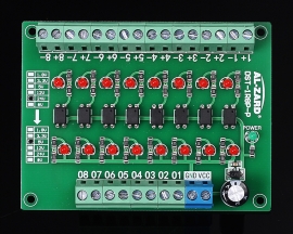 24V to 5V 8-Channel 8bit Photoelectric Isolation Module Level Voltage Converter PNP Output PLC Signal Module