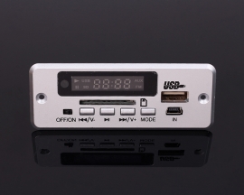 DC 3.7-5V Audio Receiver USB SD TF Card MP3 Decoder Board Wireless Audio Player Module FM Radio Module Speaker Power Amplifier