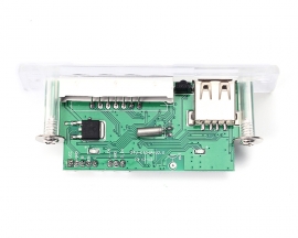 DC 5-12V Digital Audio Receiver USB SD TF Card MP3 Decoder Board Recording Time Display FM Radio Speaker Module