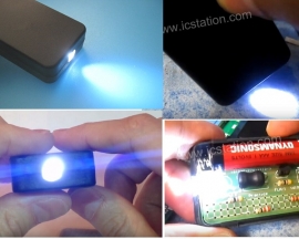 FLA-1 Simple DIY Flashlight Kit DIY Light Lamp Module Mini Flashlight 1.5V 55x35x11.5mm DIY Kits