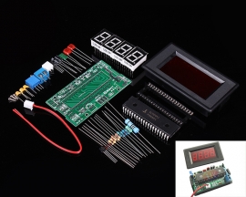 DIY 4 Digits Segments Red Digital Display Ammeter Kit ICL7107 DC 5V 35mA Ammeter DIY Soldering Kit