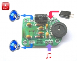 Mini AKE-1 PAM8403 Power Amplifier Speaker DIY Kit