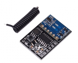 433MHz 4 Channel Wireless Receiver Board Module Inching Interlock Self Locking Modes 4.5-5.5V