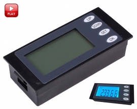 Blue Digital LCD Display Voltmeter Ammeter Power Meter Digital Power Monitor AC 80-260V 20A/4400W