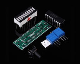 LM3914 Green LED Bar Display Module 10 Segments Battery Power Indicator Battery Capacity Indicating Tester DIY Kits