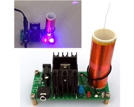 DC 15-24V 15W Mini DIY Music Tesla Coil Plasma Speaker, Tesla Wireless Transmission Kits