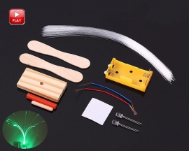 DIY Kit RGB Flashing LED Optic Fiber Light Lamp Colorful Night Light Kits for Holiday Party Room Decoration