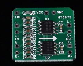 HT6872 2x3W Differential Power Amplifier Board Digital Class D Audio Power Amplifier Module 3.6-6.5V