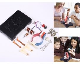 TY Disassembling Motor Model DIY Kits DC 3-6V Magnet DC Motor Model J24018 for Studying Magnetic Line of Force Educational Practice Learning Kit