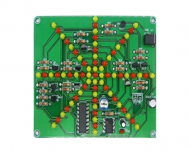 Red Yellow LED Flashing Light Electronic Kits Soldering Practice Board for Students School Soldering Practice