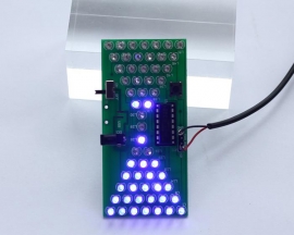 Hourglass Shaped LED Flashing Light DIY Kits Simple LED Lamp DIY Electronics Soldering Practice Teaching Kits