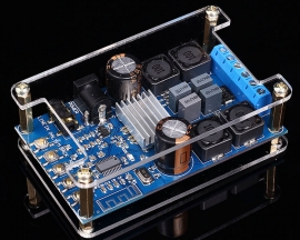 Digital Amplifier Wireless Audio Amp Board Headphone Dual Channel 50W+50W Power Amplifier Module with Protective Shell