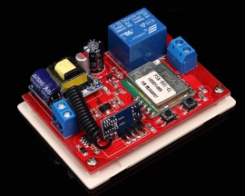 1 Channel 220V WiFi Module with Inching & Self-Lock Mode + 433M Wireless Remote Controller Phone APP Control for Smart Home