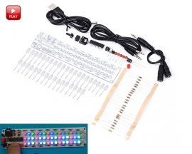 Audio Spectrum 16x3 Red/Green/Blue DIY Kit 1603 Level Indicator Voice Spectrum Lights DIY Voice Sound Module
