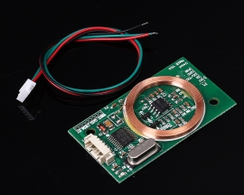 RFID Reader Wireless Module UART 3Pin 125KHz EM4100 8CM DC 5V for IC Card