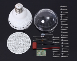 White LED Lamp Bulb PCB Light Board 120pcs LEDs Energy Saving Lamp DIY Kit Module AC 85V-277V with E27 Base