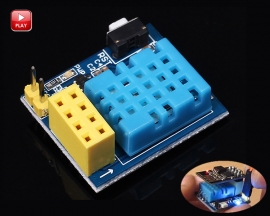 DHT11 Temperature Module and Humidity Shiled Board Temp Sensor Module for ESP8266 ESP-01/ ESP-01S