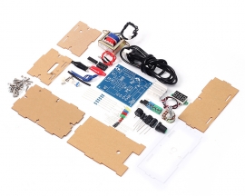 US Plug 220V DIY Kit LM317 Adjustable DC Power Supply Board Voltage Regulator Module Kits with Acrylic Case