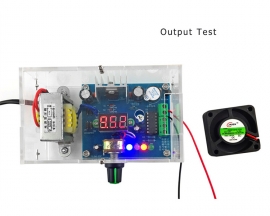 US Plug 220V DIY Kit LM317 Adjustable DC Power Supply Board Voltage Regulator Module Kits with Acrylic Case