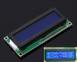 White LCD Screen 1602 DC 3.3V-5V Blue Background IIC SPI 16x2 Display Module for Arduino
