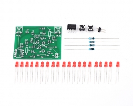 DIY Kit Electronic Windmill Shaped Red LED Flashing Light Lamp DC 5V Funny Kits for Soldering Practice