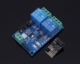 ESP8266 WiFi 5V 2 Channel Relay Module IOT Smart Home Remote Control Switch Android Phone APP Control Transmission Distance 100m