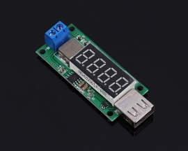 DC-DC Fast Charging Step Up USB Module Boost Converter 3V 3.7V 4.2V to 5V 2A 4 Digits Digital Display Module